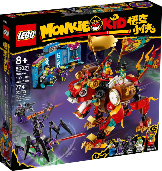 80021 Monkie Kid's Lion Guardian (Retired) LEGO Monkie Kid product image 1, provided for visual reference and product detail