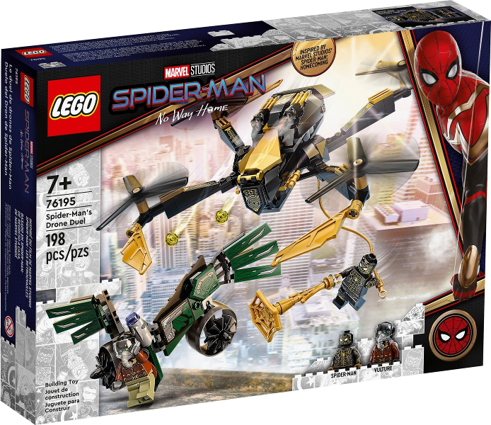 76195 Spider-Man's Drone Duel (Retired) LEGO Super Heroes product image 1, provided for visual reference and product detail