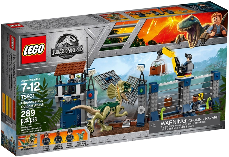 75931 Dilophosaurus Outpost Attack (Retired) LEGO Jurassic World product image 1, provided for visual reference and product