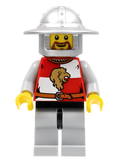 Kingdoms - Lion Knight Quarters, Helmet with Broad Brim, Brown Beard Rounded (cas445) product image 1, provided for visual