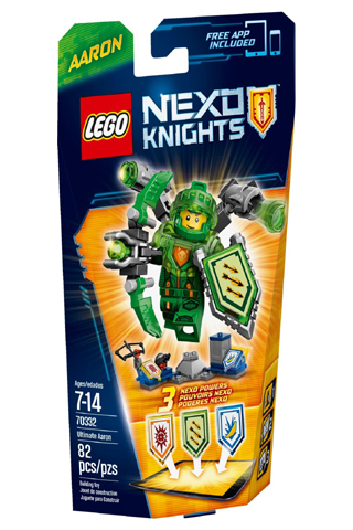 70332 Ultimate Aaron (Retired) LEGO Nexo Knights product image 1, provided for visual reference and product detail review