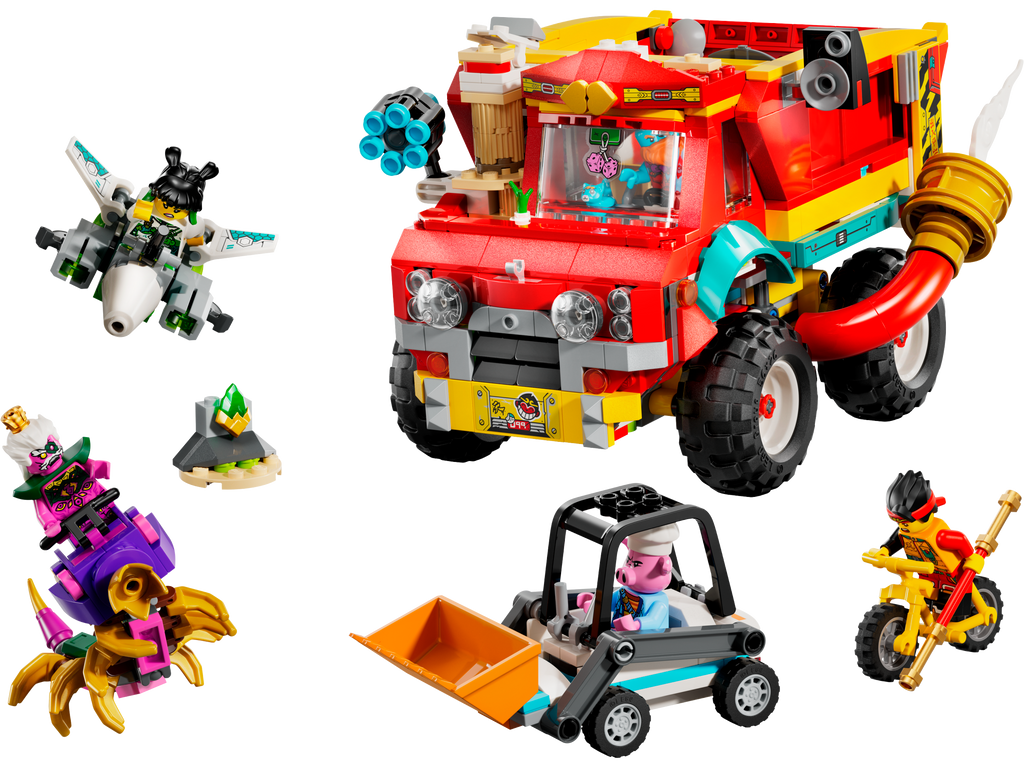 80055 Monkie Kid's Team Power Truck (Retired) LEGO Monkie Kid product image 2, provided for visual reference and product