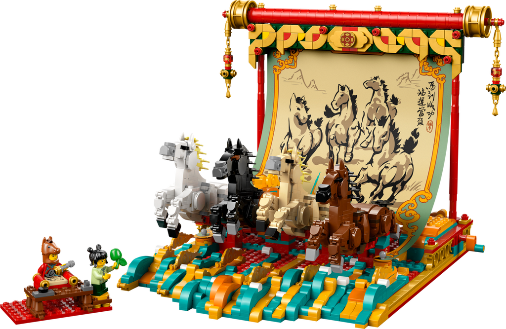 80119 Galloping Horse Canvas (Retired) LEGO Seasonal product image 3, provided for visual reference and product detail review