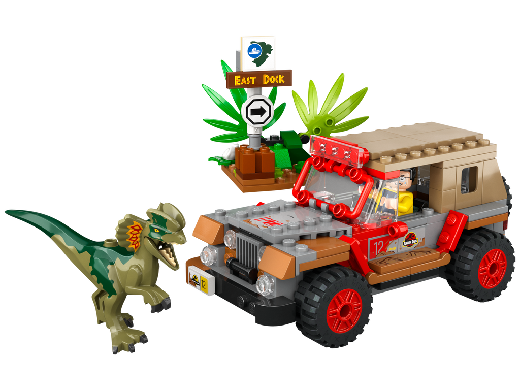 76958 Dilophosaurus Ambush (Retired) LEGO Jurassic World product image 2, provided for visual reference and product detail