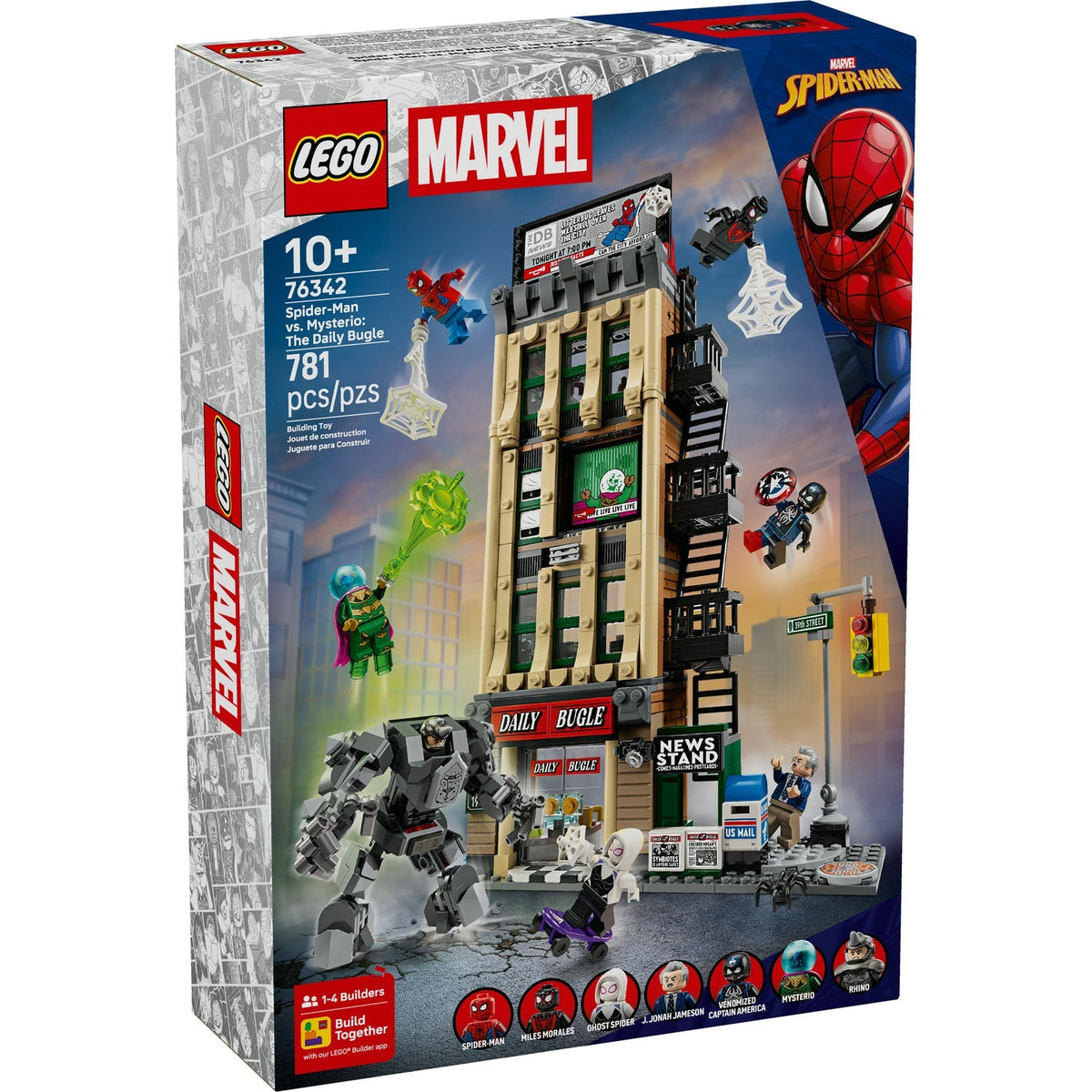 76342 Spider-Man vs. Mysterio: The Daily Bugle (Retired) LEGO Super Heroes product image 1, provided for visual reference