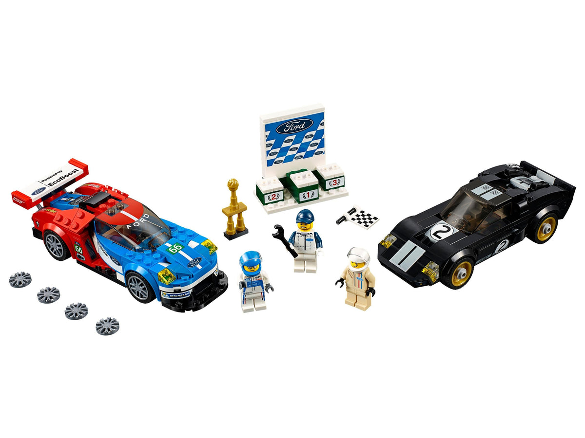 75881 2016 Ford GT & 1966 Ford GT40 (Retired) LEGO Speed Champions product image 2, provided for visual reference and
