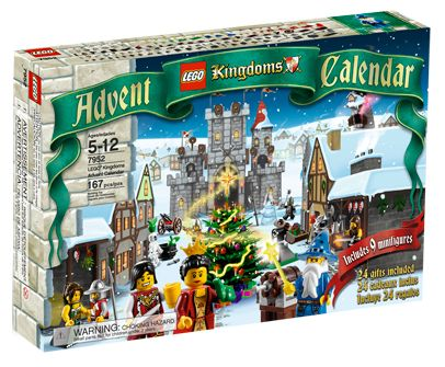 7952 Kingdoms Advent Calendar (2010) (Retired) LEGO Castle product image 1, provided for visual reference and product detail