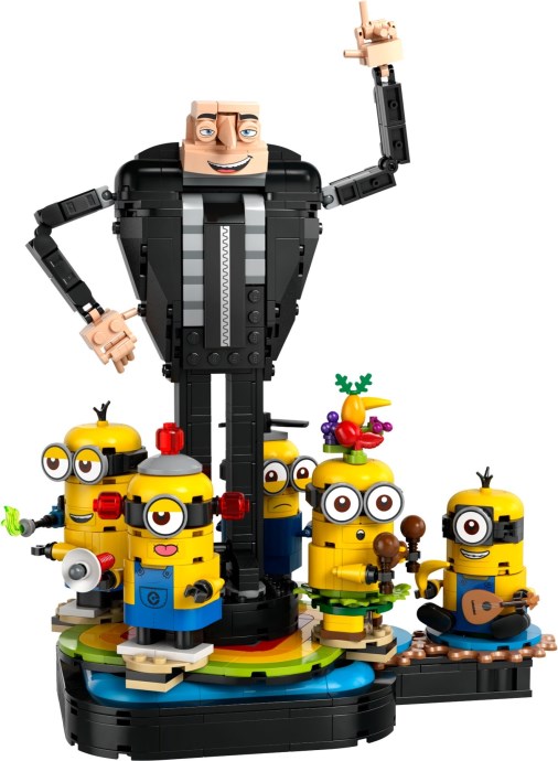 75582 Brick-Built Gru and Minions (Retired) LEGO Despicable Me product image 3, provided for visual reference and product