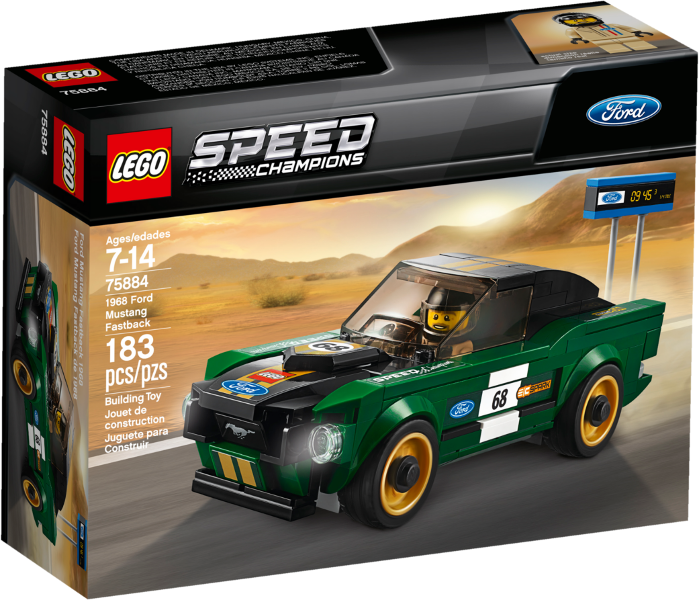 75884 1968 Ford Mustang Fastback (Retired) LEGO Speed Champions product image 1, provided for visual reference and product