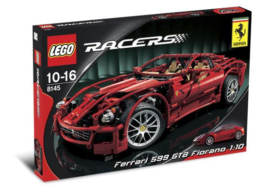 8145 Ferrari 599 GTB Fiorano 1:10 (Retired) LEGO Racers product image 1, provided for visual reference and product detail