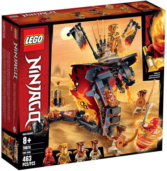 70674 Fire Fang (Retired) LEGO Ninjago product image 1, provided for visual reference and product detail review