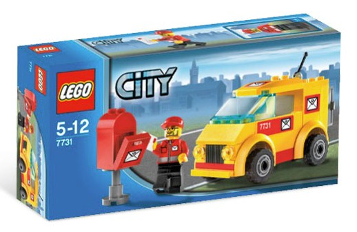 7731 Mail Van (Retired) LEGO City product image 1, provided for visual reference and product detail review