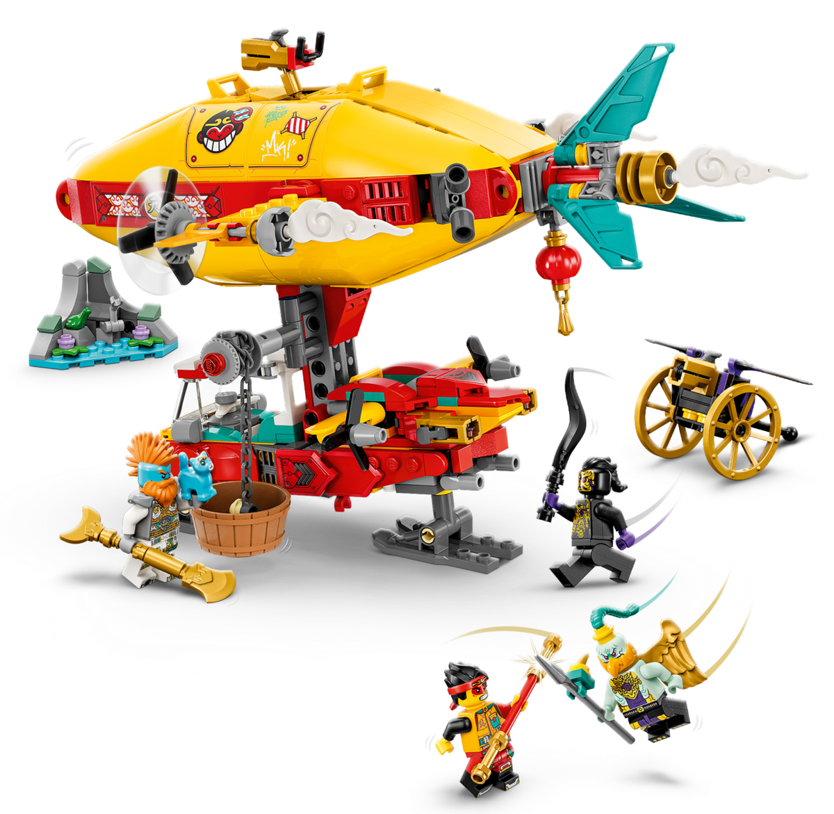 80046 Monkie Kid's Cloud Airship (Retired) LEGO Monkie Kid product image 2, provided for visual reference and product detail