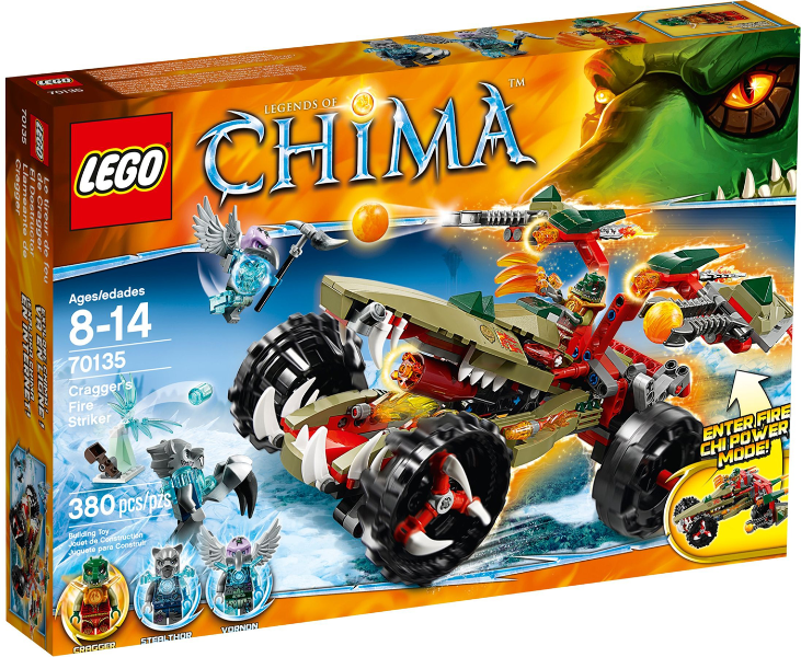 70135 Cragger's Fire Striker (Retired) LEGO Legends of Chima product image 1, provided for visual reference and product