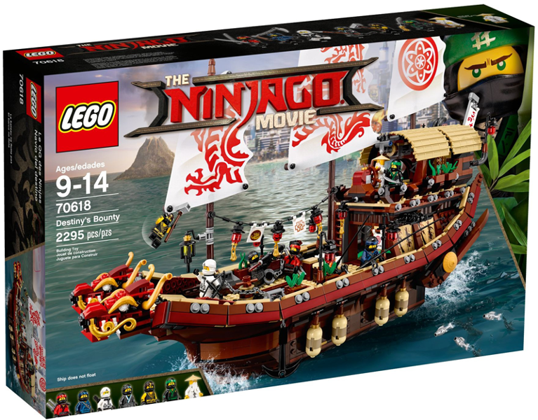 70618 Destiny's Bounty (Retired) LEGO The LEGO Ninjago Movie product image 1, provided for visual reference and product
