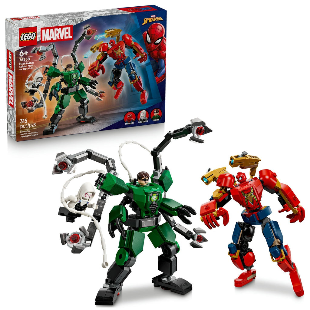 76338 Mech Battle: Spider-Man vs. Doc Ock (Retired) LEGO Super Heroes product image 2, provided for visual reference and