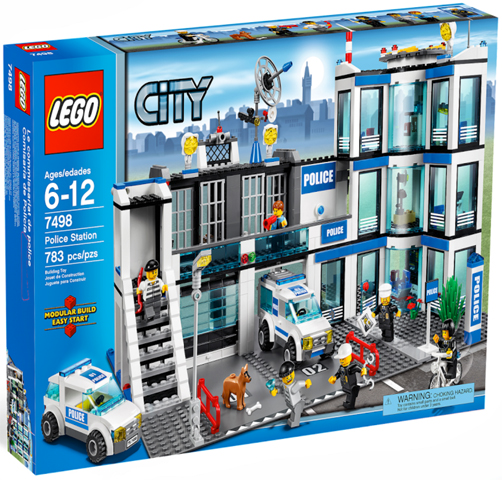 7498 Police Station (Retired) LEGO City product image 1, provided for visual reference and product detail review