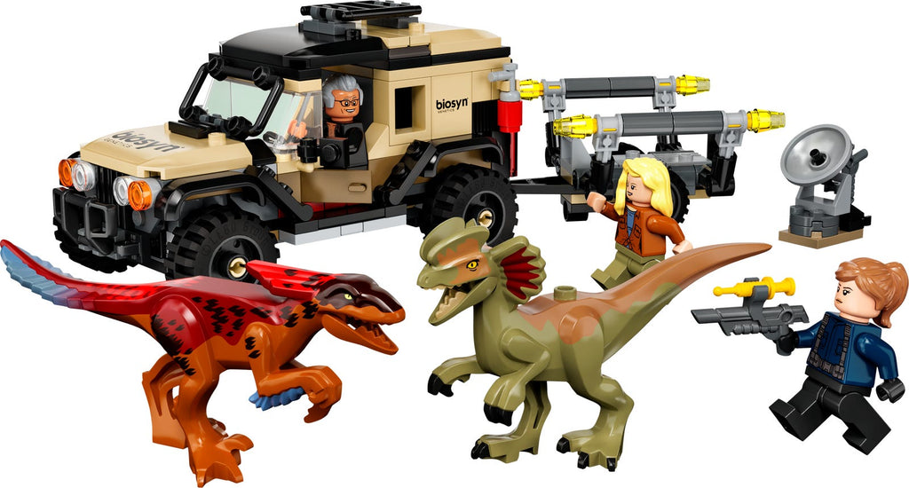 76951 Pyroraptor & Dilophosaurus Transport (Retired) LEGO Jurassic World product image 2, provided for visual reference and