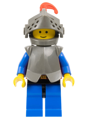 Breastplate - Armor over Red, Dark Gray Helmet and Visor, Red Feather (cas171) product image 1, provided for visual