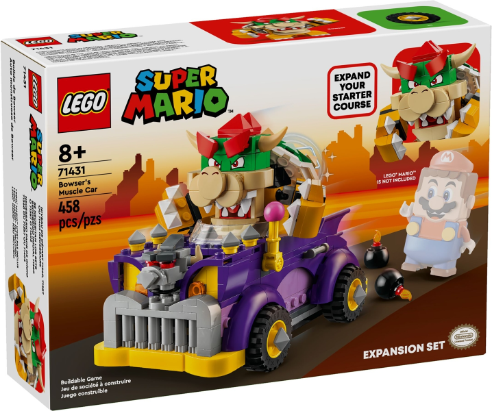 71431 Bowser's Muscle Car - Expansion Set (Retired) LEGO Super Mario product image 1, provided for visual reference and