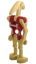 Security Battle Droid - Dark Red Torso with Tan Insignia, Angled Arms (sw0047) product image 1, provided for visual