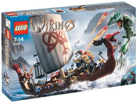 7018 Viking Ship challenges the Midgard Serpent (Retired) LEGO Vikings