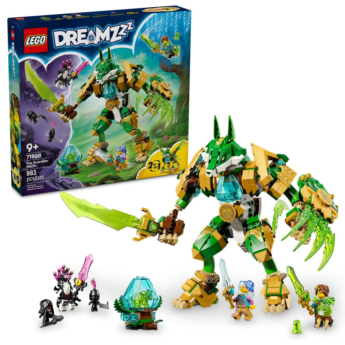 71508 Fox Guardian Mech (Retired) LEGO Dreamzzz product image 2, provided for visual reference and product detail review