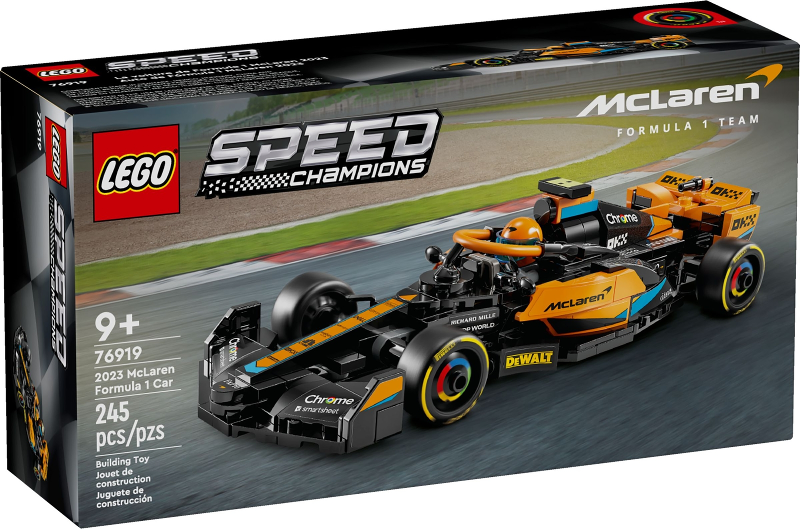 76919 2023 McLaren Formula 1 Car (Retired) LEGO Speed Champions product image 1, provided for visual reference and product