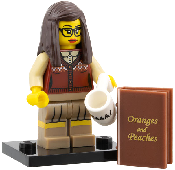 Librarian - Series 10 Collectible Minifigure (col10-1) product image 2, provided for visual reference and product detail