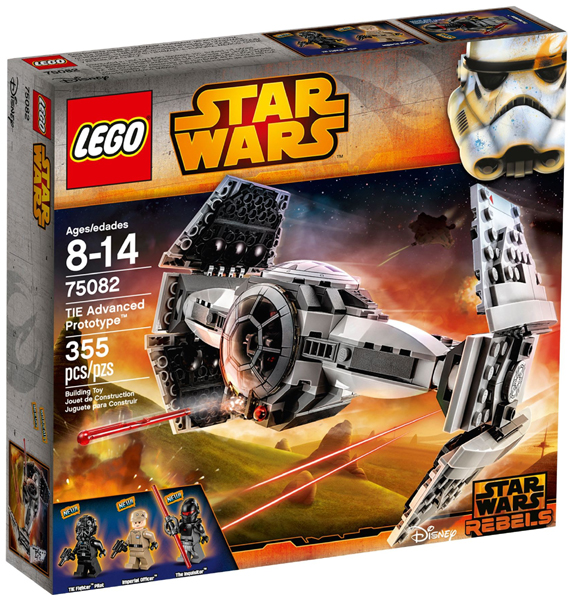 75082 TIE Advanced Prototype (Retired) LEGO Star Wars product image 1, provided for visual reference and product detail