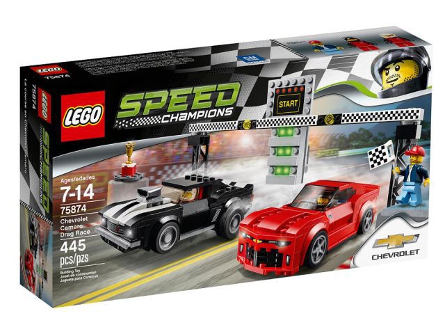 75874 Chevrolet Camaro Drag Race (Retired) LEGO Speed Champions product image 1, provided for visual reference and product