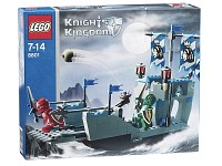 8801 Knights' Attack Barge (Retired) LEGO Castle product image 1, provided for visual reference and product detail review