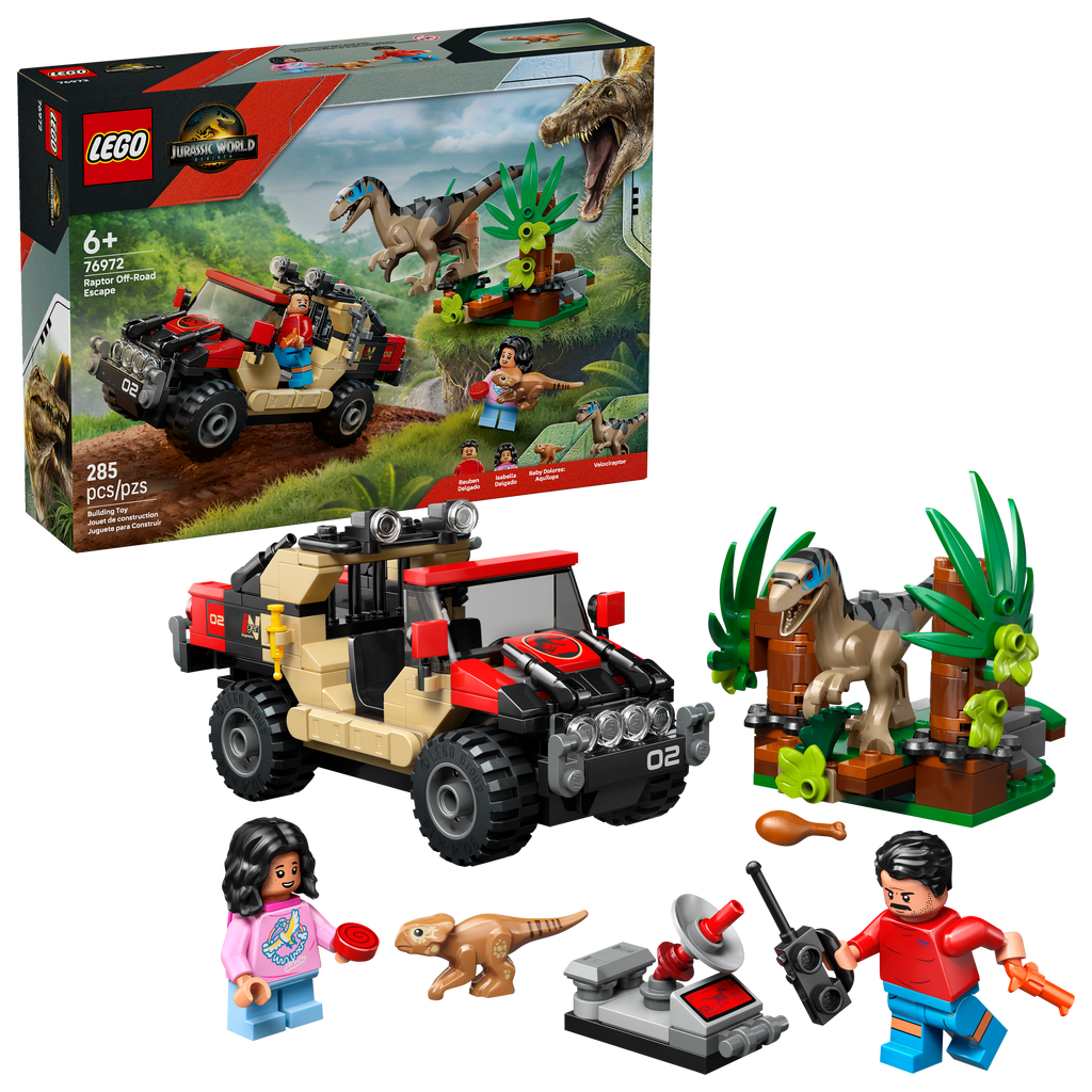 76972 Raptor Off-Road Escape (Retired) LEGO Jurassic World product image 2, provided for visual reference and product detail