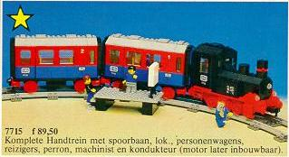 7715 Push-Along Passenger Steam Train (Retired) LEGO Trains product image 2, provided for visual reference and product