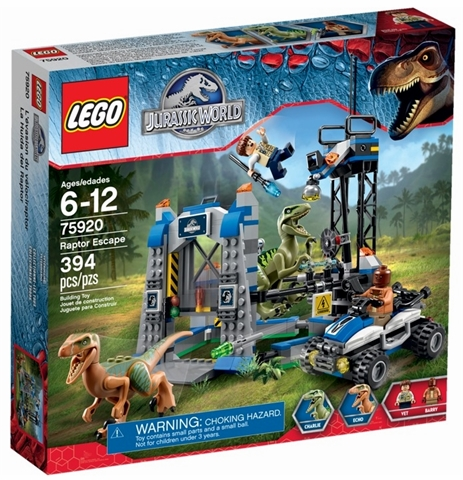 75920 Raptor Escape (Retired) LEGO Jurassic World product image 1, provided for visual reference and product detail review