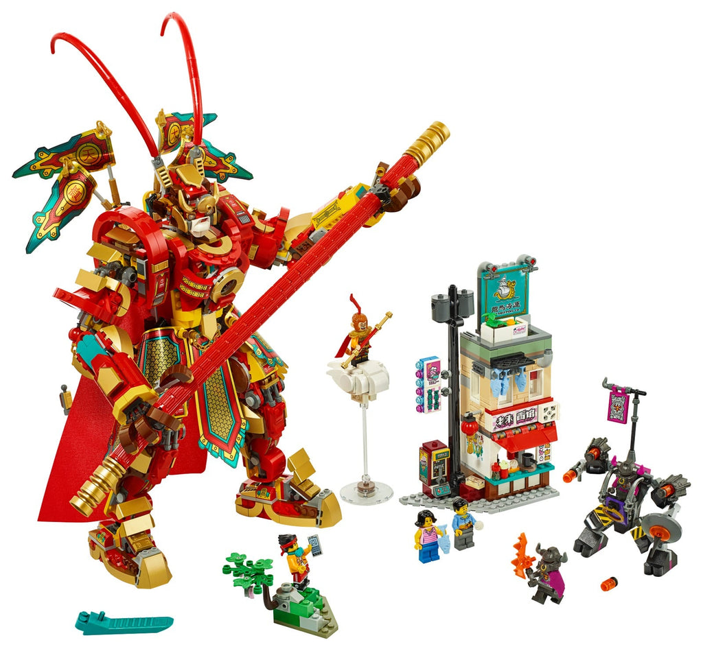 80012 Monkey King Warrior Mech (Retired) LEGO Monkie Kid product image 2, provided for visual reference and product detail