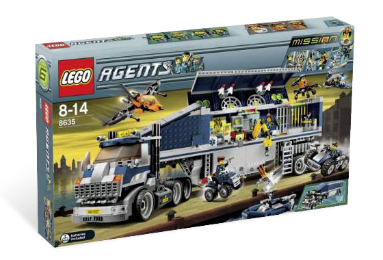 8635 Mobile Command Center (Retired) LEGO Agents product image 1, provided for visual reference and product detail review