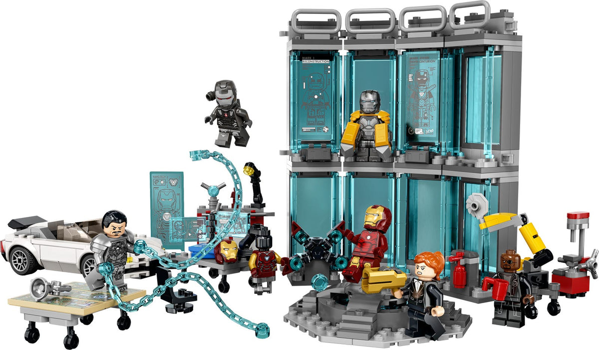 76216 Iron Man Armory (Retired) LEGO Super Heroes product image 2, provided for visual reference and product detail review