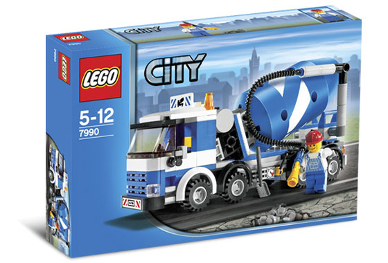 7990 Cement Mixer (Retired) LEGO City product image 1, provided for visual reference and product detail review