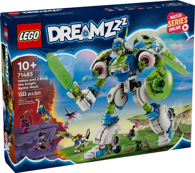 71485 Mateo and Z-Blob the Knight Battle Mech (Retired) LEGO Dreamzzz product image 1, provided for visual reference and