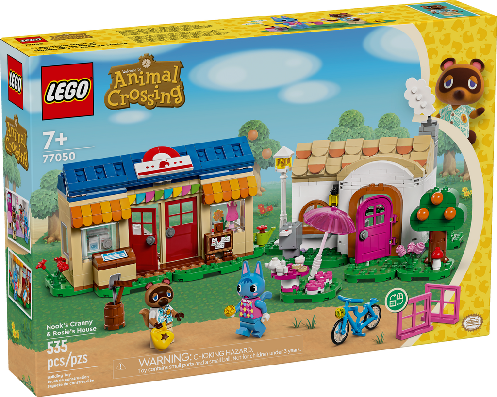 77050 Nook's Cranny & Rosie's House (Retired) LEGO Animal Crossing product image 1, provided for visual reference and