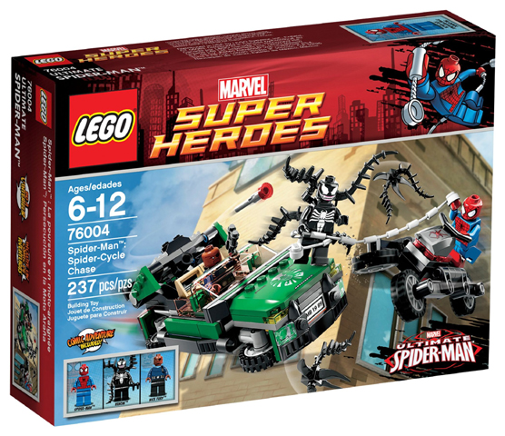 76004 Spider-Man: Spider-Cycle Chase (Retired) LEGO Super Heroes product image 1, provided for visual reference and product