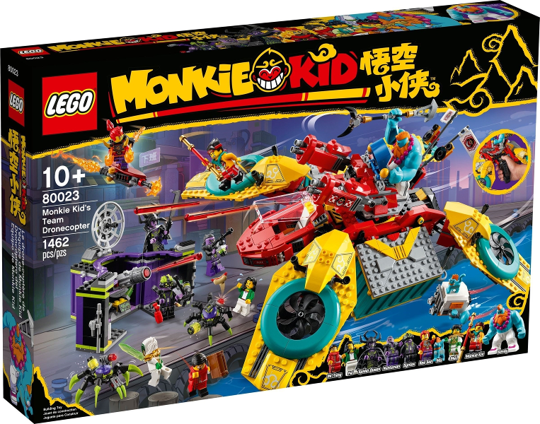 80023 Monkie Kid's Team Dronecopter (Retired) LEGO Monkie Kid product image 1, provided for visual reference and product
