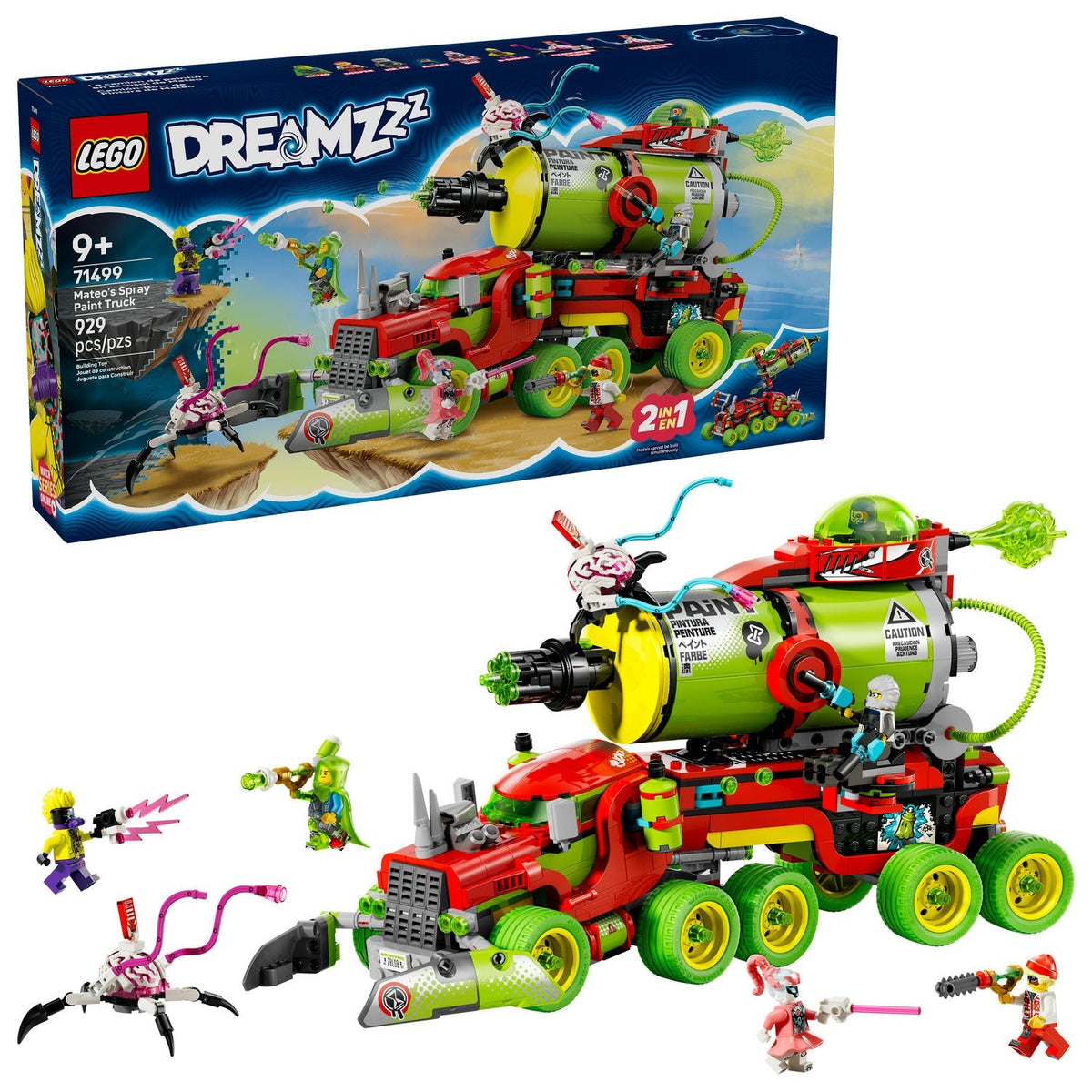 71499 Mateo's Spray Paint Truck (Retired) LEGO Dreamzzz product image 2, provided for visual reference and product detail
