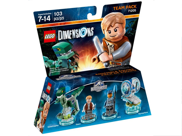71205 Jurassic World Team Pack (Retired) LEGO Dimensions product image 1, provided for visual reference and product detail