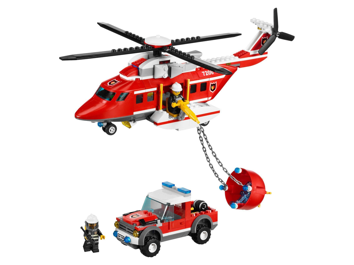7206 Fire Helicopter (Retired) LEGO City product image 2, provided for visual reference and product detail review
