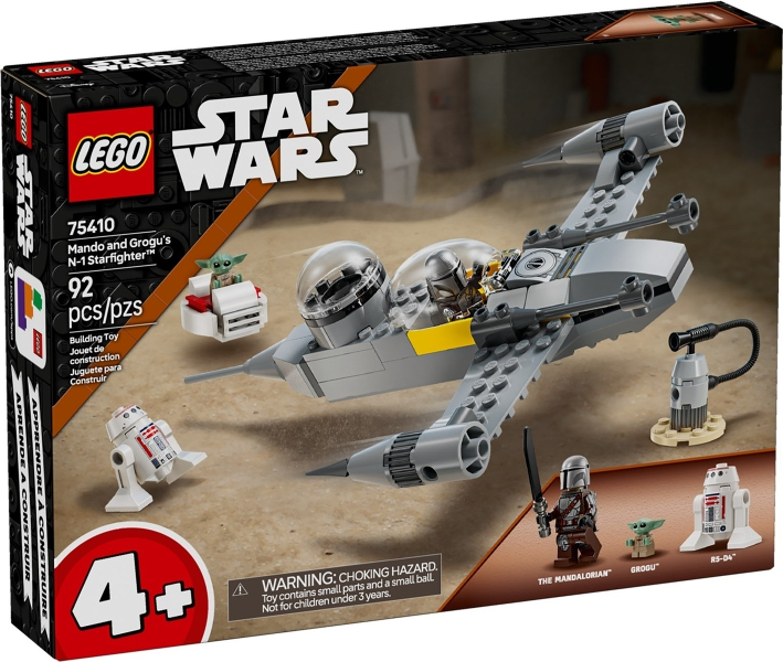 75410 Mando and Grogu's N-1 Starfighter (Retired) LEGO Star Wars product image 1, provided for visual reference and product