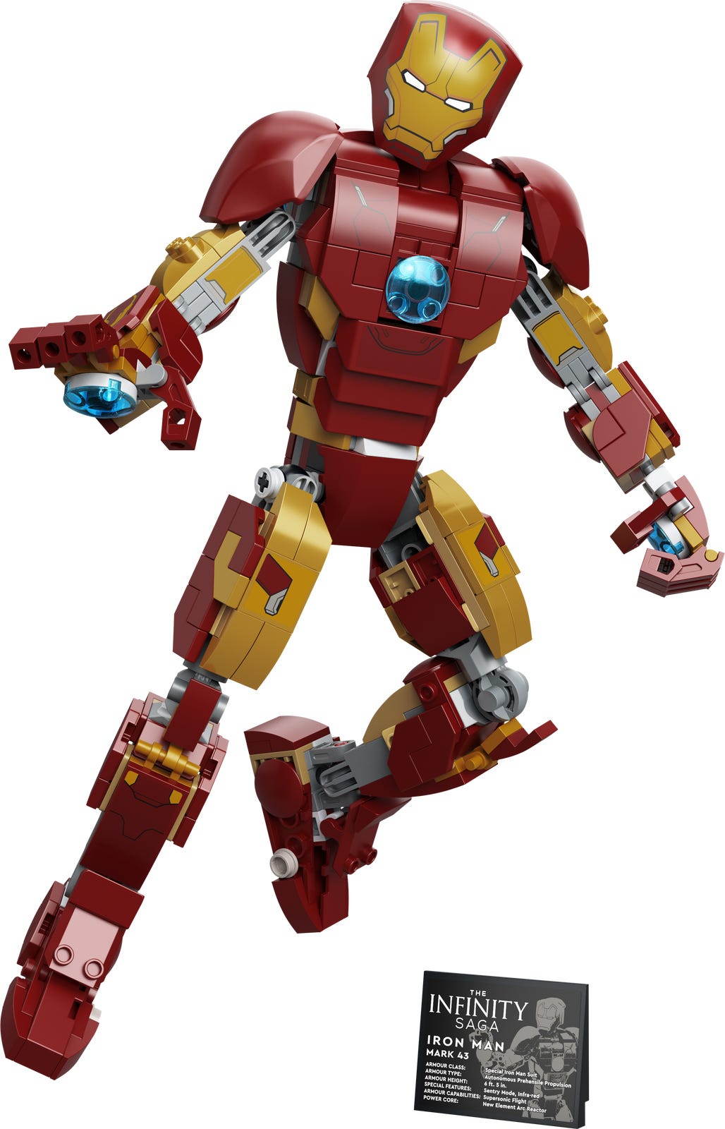 76206 Iron Man Figure (Retired) LEGO Super Heroes product image 2, provided for visual reference and product detail review