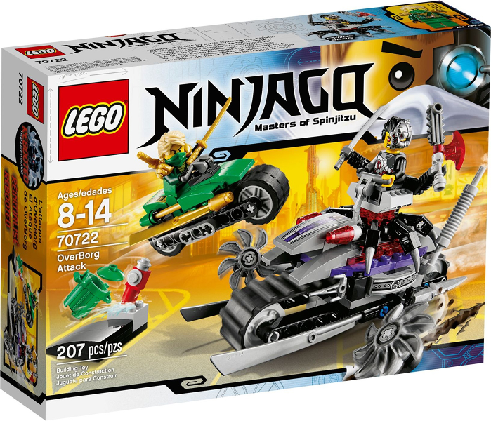 70722 OverBorg Attack (Retired) LEGO Ninjago product image 1, provided for visual reference and product detail review