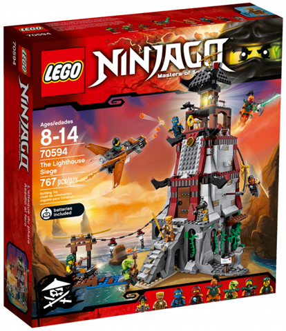 70594 The Lighthouse Siege (Retired) LEGO Ninjago product image 1, provided for visual reference and product detail review